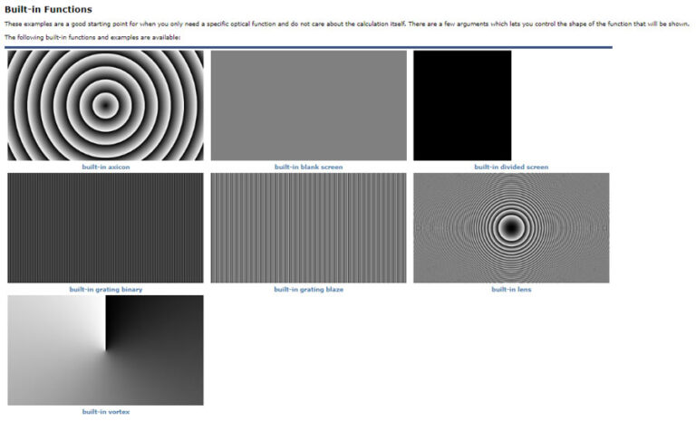 Spatial Light Modulator SDK functions